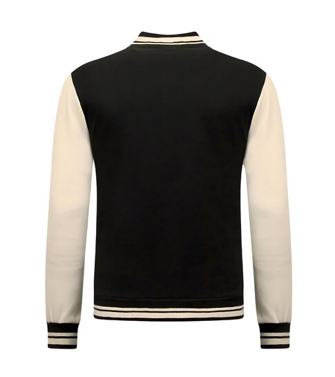 ENOS Baseball Jacket Heren Vintage - 7798 - Zwart