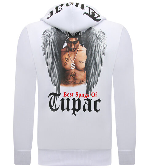 TopStar Joggingpak  Heren 2pac - Trainingspak Tupac- Huispak - 10998 - Wit