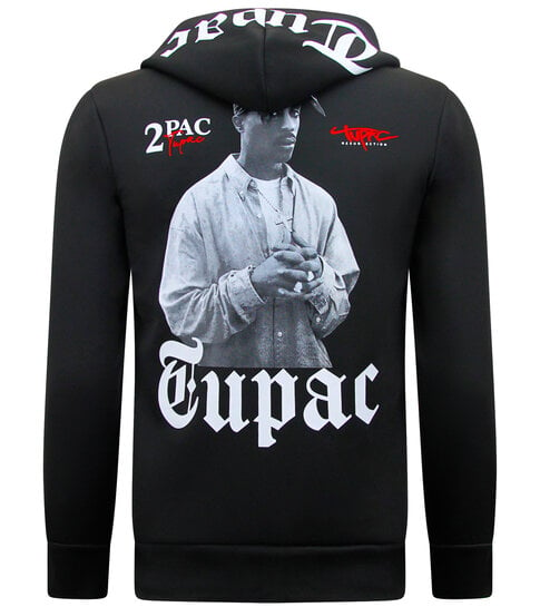 TopStar Trainingspakken Heren Tupac - Joggingpakken 2Pac- Huispakken - 10997 - Zwart