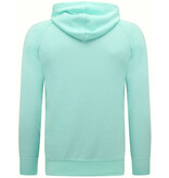 ENOS Hoodie Heren - Urban Classic Basic Hoodie  - Mint Groen