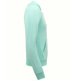 ENOS Hoodie Heren - Urban Classic Basic Hoodie  - Mint Groen