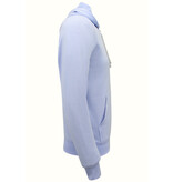 ENOS Hoodie Heren - Effen Basic Hoodie  - Licht Blauw