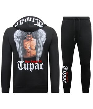  TopStar Trainingspak Heren Tupac - Joggingpak 2pac- Huispak - 10998 - Zwart