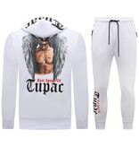 TopStar Joggingpak  Heren 2pac - Trainingspak Tupac- Huispak - 10998 - Wit