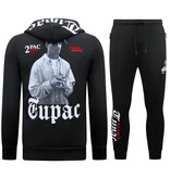 TopStar Trainingspakken Heren Tupac - Joggingpakken 2Pac- Huispakken - 10997 - Zwart