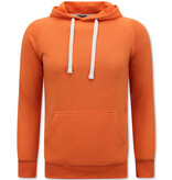 ENOS Hoodie Heren - Trui met Capuchon - Oranje