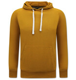 ENOS Hoodie Heren - Hooded Sweater - Licht Bruin