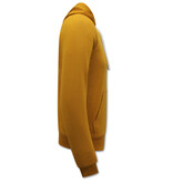 ENOS Hoodie Heren - Hooded Sweater - Licht Bruin