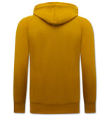 ENOS Hoodie Heren - Hooded Sweater - Licht Bruin