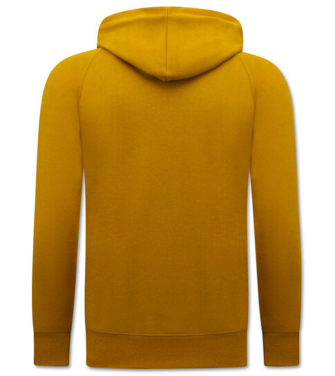 ENOS Hoodie Heren - Hooded Sweater - Licht Bruin