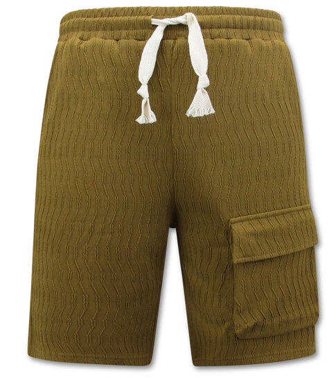 True Rise Ribbed Oversized Zomerset Heren -  SET - Licht Brown