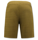 True Rise Ribbed Oversized Zomerset Heren -  SET - Licht Brown