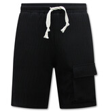 True Rise Ribbed Oversized Zomerset Heren -  SET - Zwart