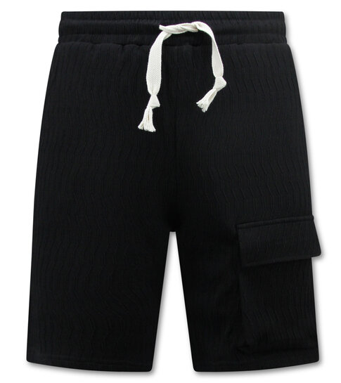 True Rise Ribbed Oversized Zomerset Heren -  SET - Zwart