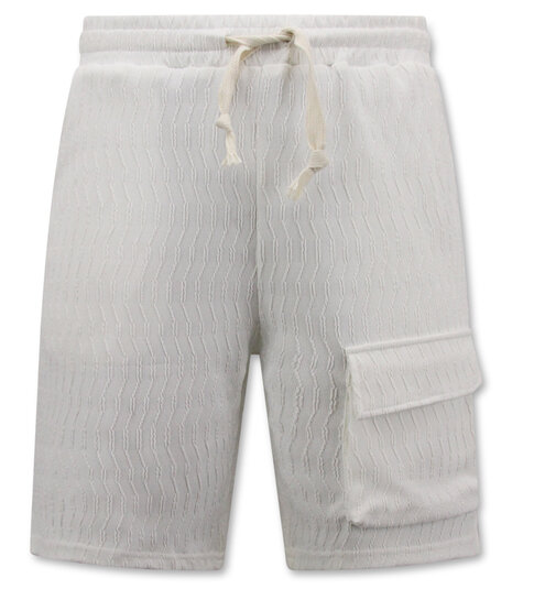 True Rise Ribbed Oversized Zomerset Heren -  SET - Wit