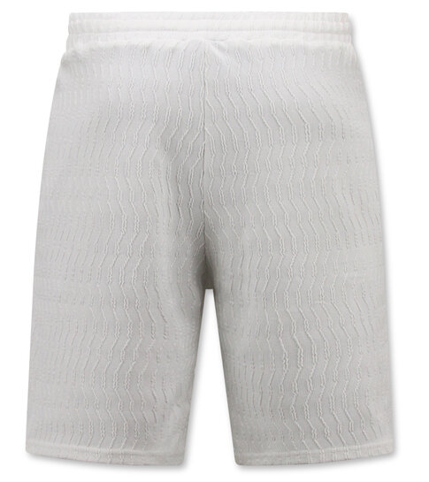 True Rise Ribbed Oversized Zomerset Heren -  SET - Wit