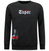 True Rise Tupac Heren  Sweater - Zwart