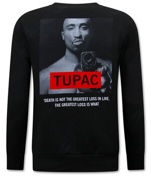 True Rise Tupac Heren  Sweater - Zwart