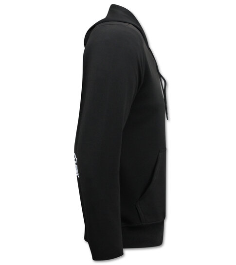 True Rise 2Pac Heren Hoodie - Thug Life - Zwart