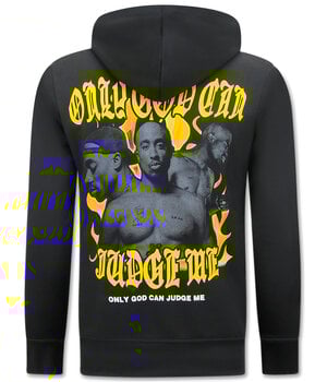True Rise Legend - Tupac - 2Pac Heren Hoodie - Zwart
