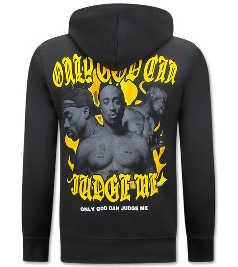 True Rise Legend - Tupac - 2Pac Heren Hoodie - Zwart