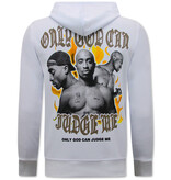 True Rise Tupac Legend Trui - 2Pac Heren Hoodie - Wit