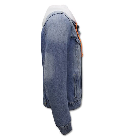 Local Fanatic Denim SpijkeJack met Capuchon Heren - RJ-966 - Blauw