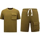Ribbed Oversized Zomerset Heren -  SET - Licht Brown