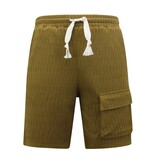 True Rise Ribbed Oversized Zomerset Heren -  SET - Licht Brown