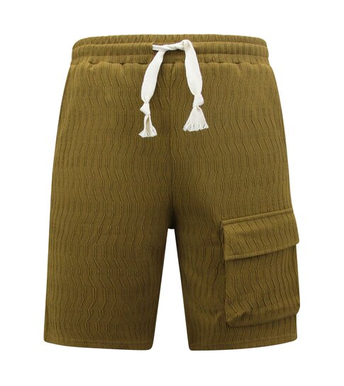 True Rise Ribbed Oversized Zomerset Heren -  SET - Licht Brown