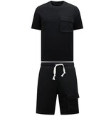 True Rise Ribbed Oversized Zomerset Heren -  SET - Zwart