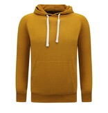ENOS Hoodie Heren - Hooded Sweater - Licht Bruin