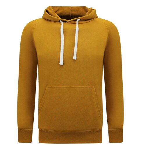 ENOS Hoodie Heren - Hooded Sweater - Licht Bruin