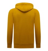 ENOS Hoodie Heren - Hooded Sweater - Licht Bruin