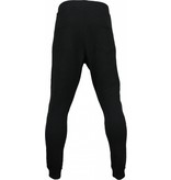 Maximal Casual Joggingbroek - Slim Fit Ribbel Style Rits - Zwart