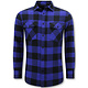 Flanel Overhemd Heren - Houthakkersblouse Heren - Blauw