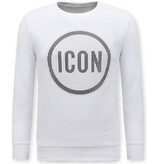 True Rise Heren Sweater ICON - Mannen Trui - Wit