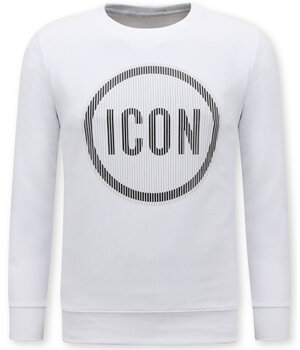 TopStar Heren Sweater ICON - Mannen Trui - Wit