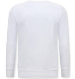 True Rise Heren Sweater ICON - Mannen Trui - Wit