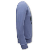 True Rise Mannen Sweater ICON - Heren Trui - Blauw