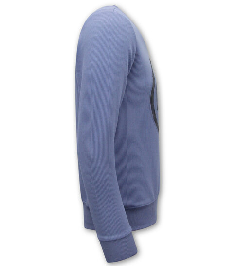 True Rise Mannen Sweater ICON - Heren Trui - Blauw