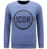 True Rise Mannen Sweater ICON - Heren Trui - Blauw