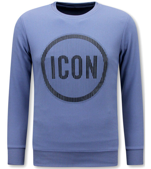 True Rise Mannen Sweater ICON - Heren Trui - Blauw