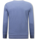 True Rise Mannen Sweater ICON - Heren Trui - Blauw