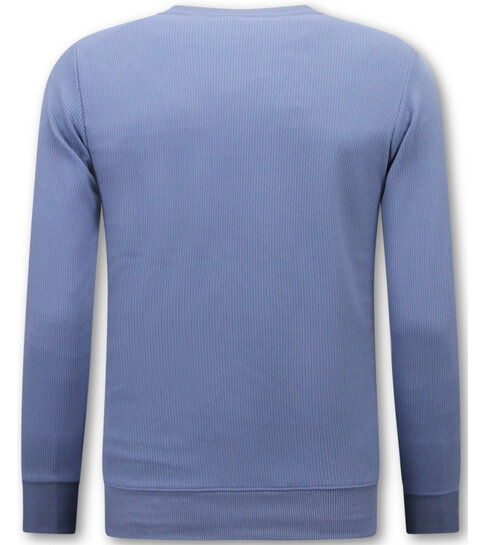 True Rise Mannen Sweater ICON - Heren Trui - Blauw