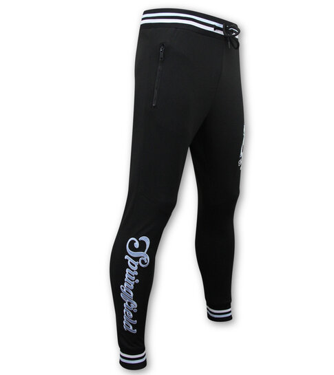 True Rise Trainingspak Heren - Joggingpak Heren Volwassenen - 2822 - Zwart /Wit
