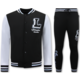 Trainingspak Heren - Joggingpak Heren Volwassenen - 2822 - Zwart /Wit
