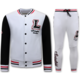 Joggingpak Heren Volwassenen - Tracksuit Heren - 2822 - Wit / Zwart