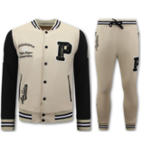 True Rise Heren Trainingspakken Volwassenen - Huispak - 2820 - Beige