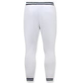 True Rise Joggingpak Heren Volwassenen - Huispak Heren - 2820 - Wit / Zwart